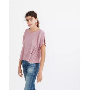 Madewell Texture & Thread Micropleat Top